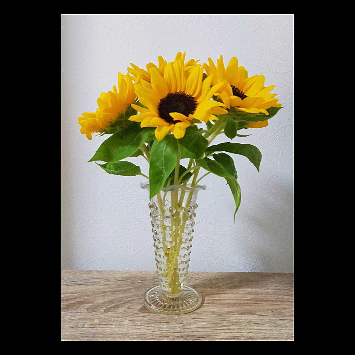 フェントン Fenton 花瓶 アートガラス フラワーベース ホブネイル オパールセント クリア ヴィンテージ 拍卖