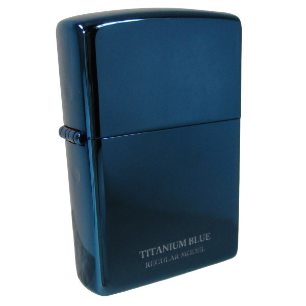 送料無料 ジッポー #20-BLTT アンミックス ブルーチタンコーティング&ギフトボックスセット(オイル+フリント+BOX)拍卖