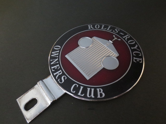 1930年代製・ロールスロイス・オーナーズクラブ・グリルバッジ・希少品・新品&未使用品★RR・ベントレー・シルバーゴースト英国社ファンに拍卖