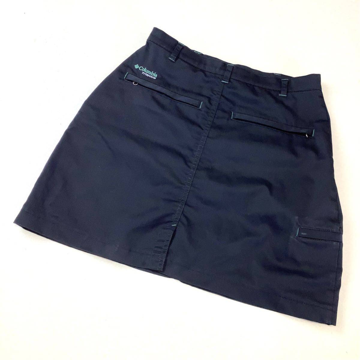 Columbia コロンビア ナイロンスカート レディース Mサイズ ブラック 黒 アウトドア キャンプ ゴルフ golf拍卖