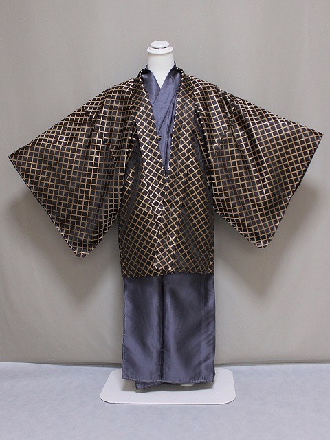 男のきもの アンサンブル 着物セット メンズ 千都四季 ビギナーにおすすめ 送料無料 E7500-03LL拍卖