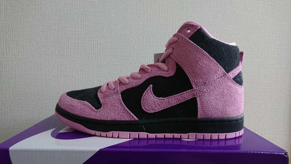 NIKE SB DUNK HIGH PRO PRM ナイキ ダンク ハイ プロ PRM INVERT CELTICS メンズ us9 27.0cm 限定 ピンク グリーン拍卖