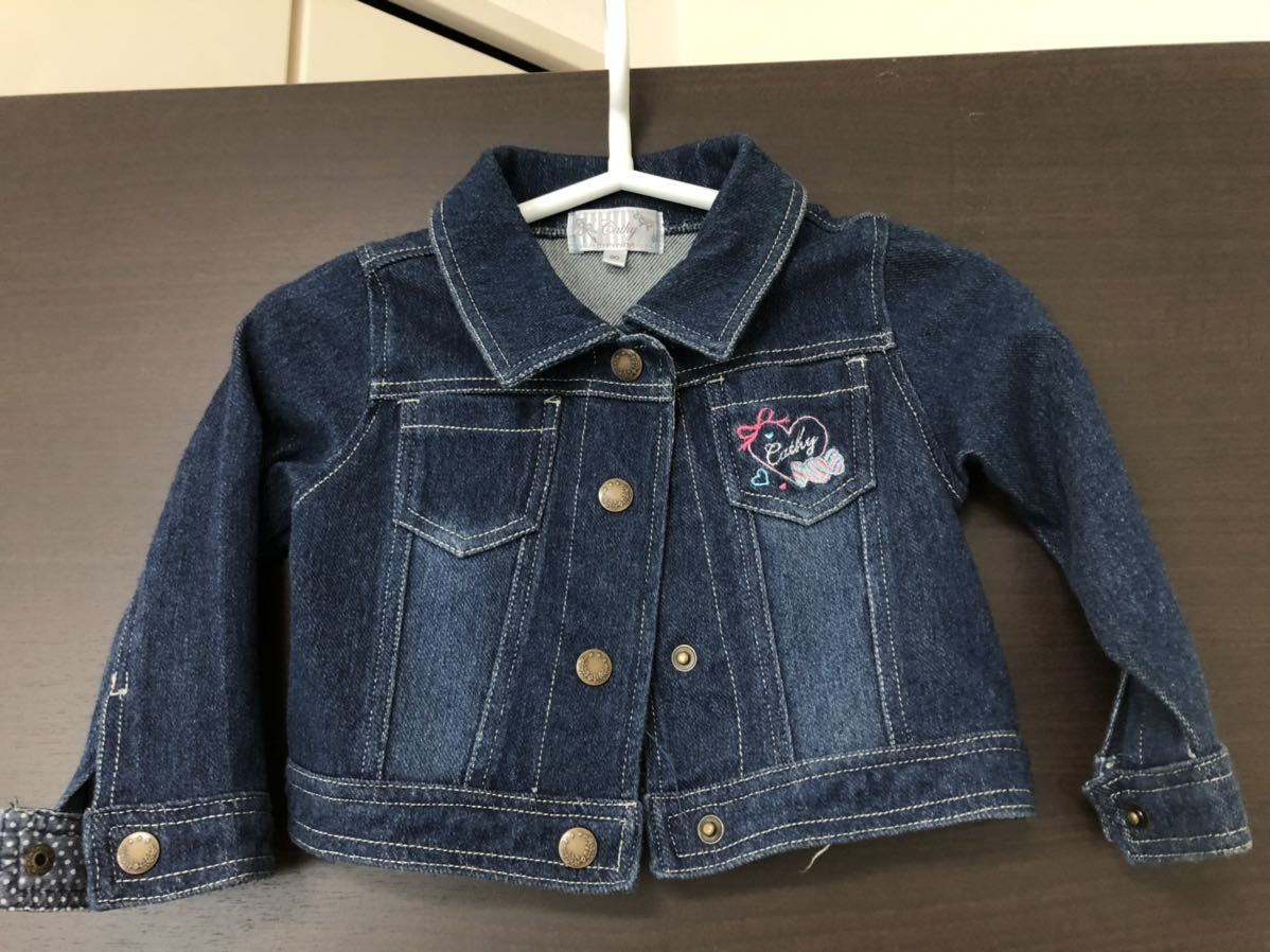 マザウェイズ motherways/ジージャン、デニムジャケット、羽織、防寒、ジャンパー/サイズ90拍卖