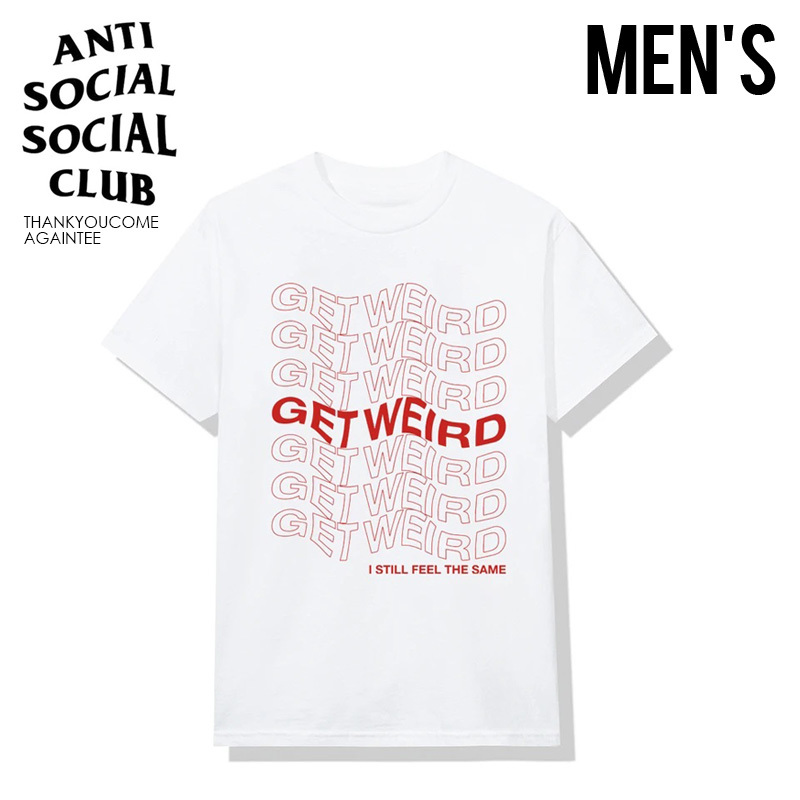 ■新品■ANTI SOCIAL SOCIAL CLUB THANK YOU COME AGAIN TEE ホワイト Tシャツ■MENS(L)■半袖 半袖T Tシャツ トップス拍卖