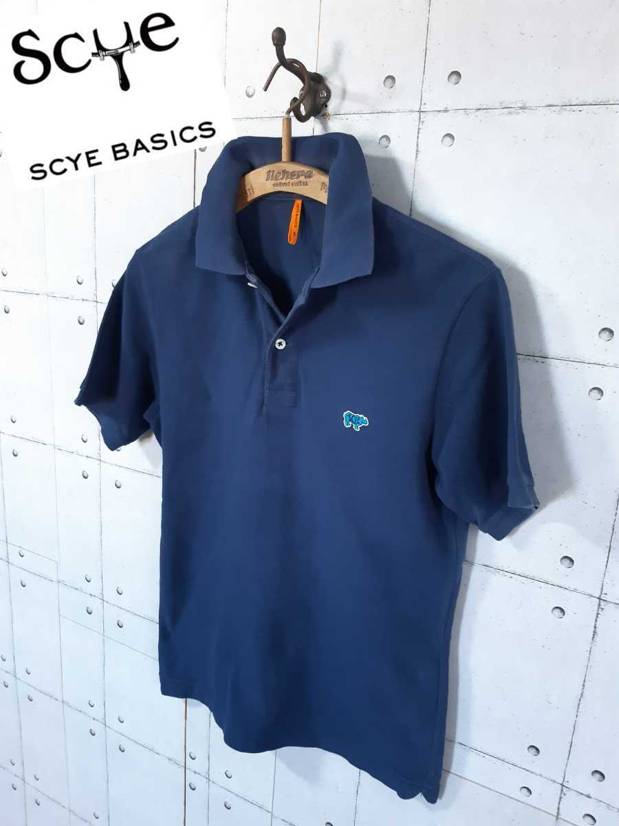 1000円スタート!売り切り!SCYE BASICS ポロシャツ サイ ネイビー拍卖