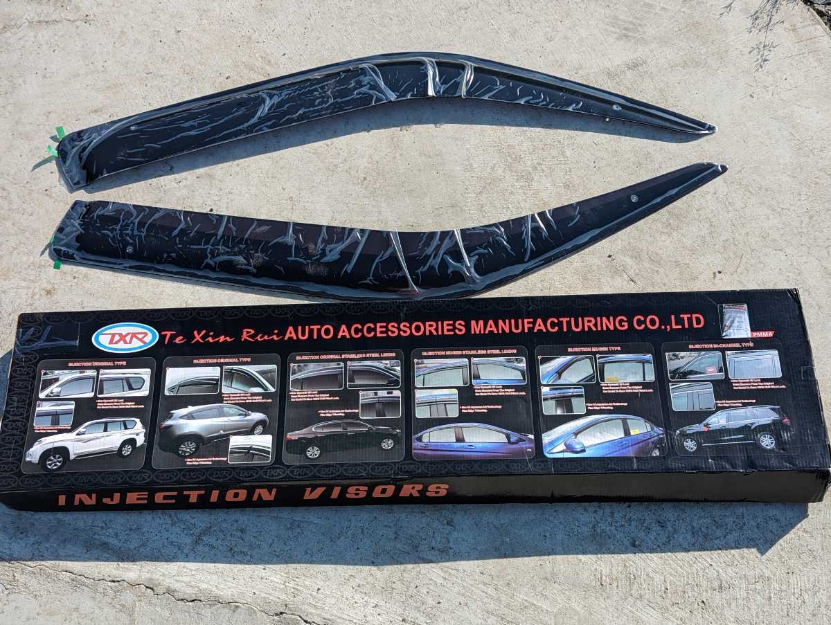 社外品 8代目 GUN125型(2015年-) トヨタ ハイラックス TOYOTA HILUX フロントドアバイザー サイドバイザー ピックアップトラック拍卖