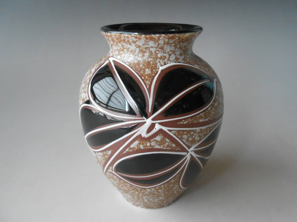 万古焼! ☆リーフ花瓶☆ 未使用 一輪挿し 花器 花生け 花入れ 一輪生 華道拍卖