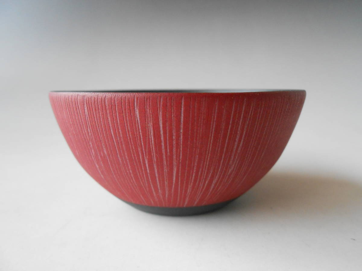 酒器! 山田晶 ☆猩々緋・黒ぐい呑☆ 新品 木箱 サカズキ 杯 徳利 酒注ぎ ギフト拍卖