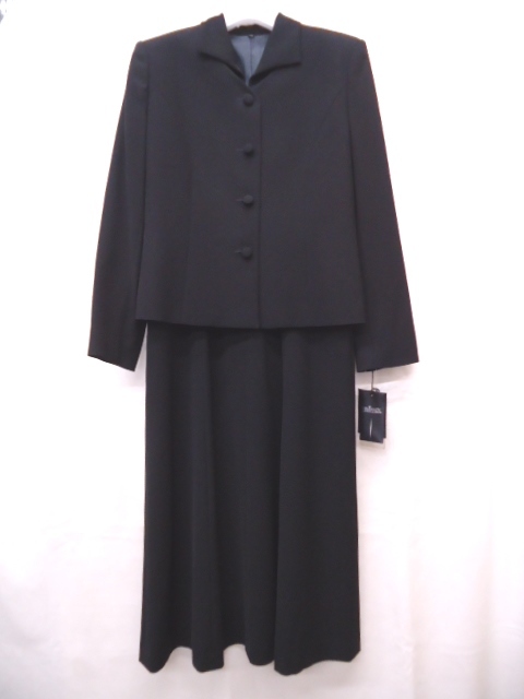 【KCM】f-box-48-2s★未使用品★【VIBAMARY】レディース フォーマル セットアップ ジャケット&ワンピース ブラック サイズ 11AR拍卖
