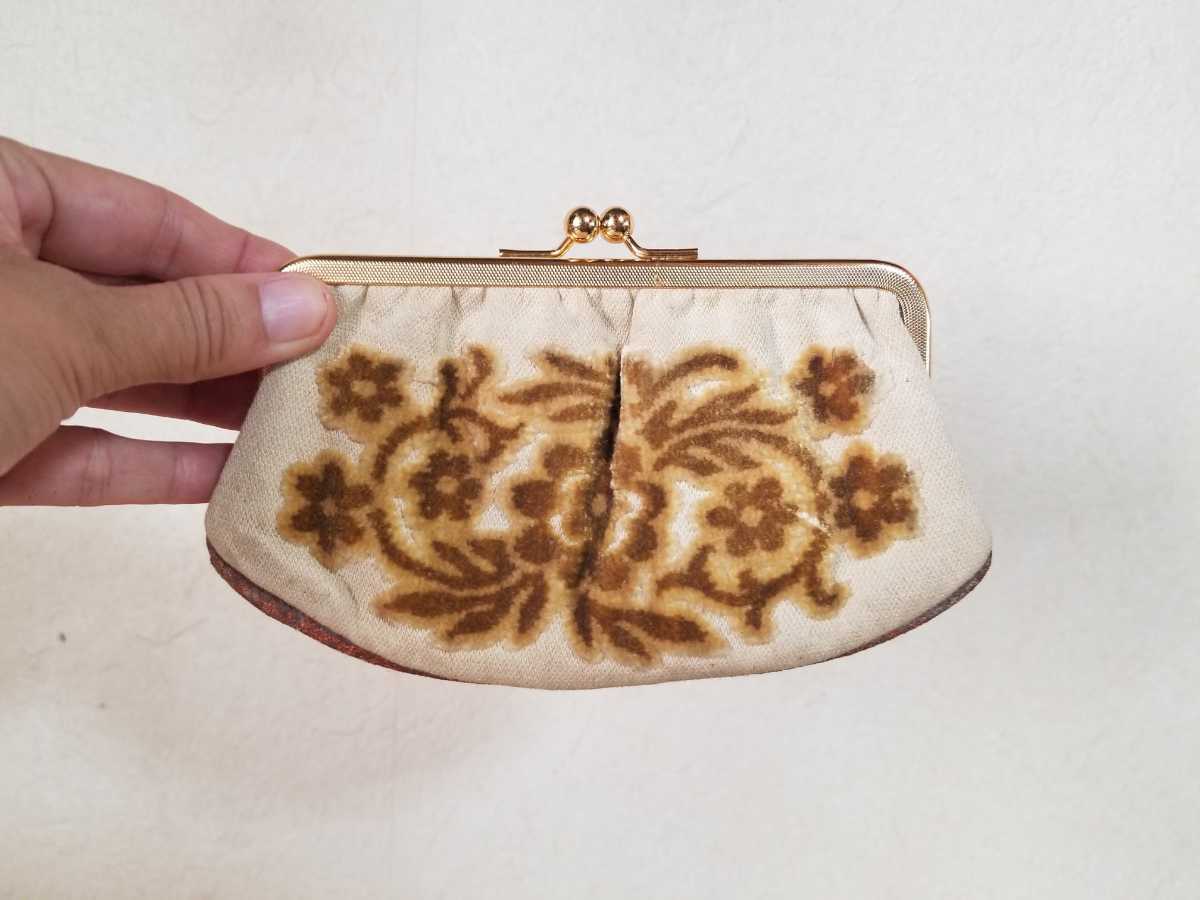 がま口ポーチ 化粧ポーチ 花椿 SHISEIDO 資生堂拍卖