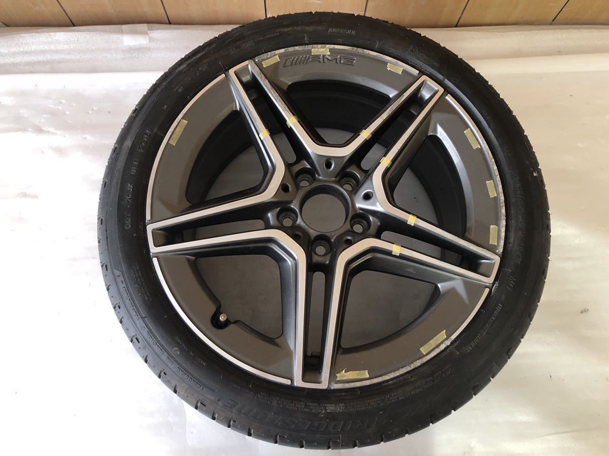 ベンツ W205 Cクラス 後期 AMG 純正 18X8.5J+49 PCD112 18インチ (1本のみ) A2054019600拍卖