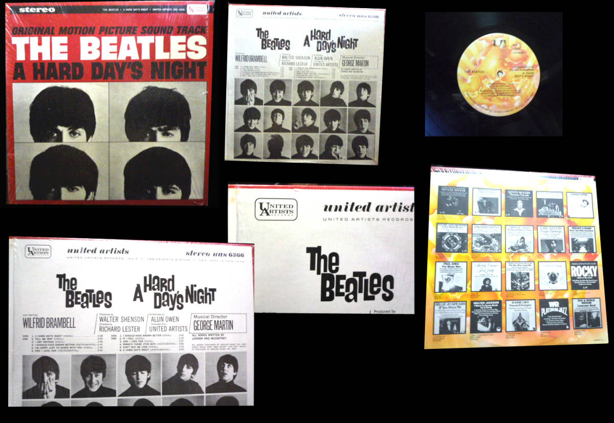 ●Beatles LPレコード A HARD DAY'S NIGHT UNITED ARTSTS拍卖