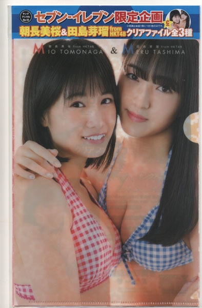 ヤングアニマル 2018年10号コンビニ限定 朝長美桜 田島芽瑠 クリアファイル拍卖