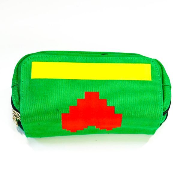 バッグ 筆箱 ハート 緑 アンダーテイル アンダーテール undertale ペンケース ポーチ 20cm実物【残5】拍卖