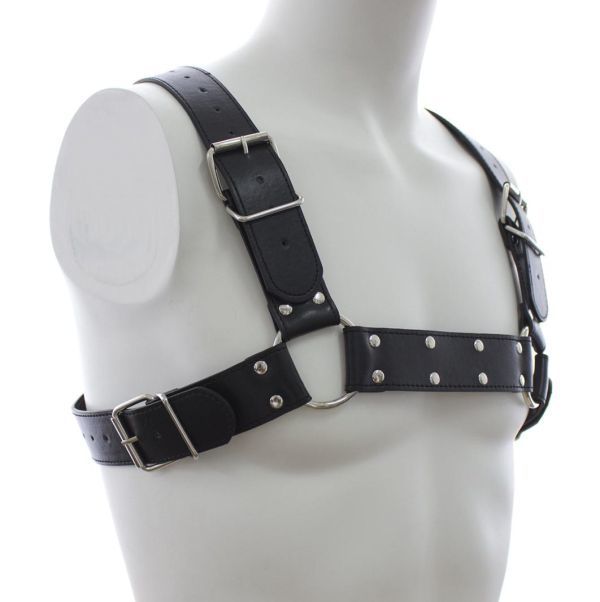 拘束具 ボンテージ ハーネス セクシー 胸 二円横 メンズ ダンス 男 金属 コスプレ道具拍卖