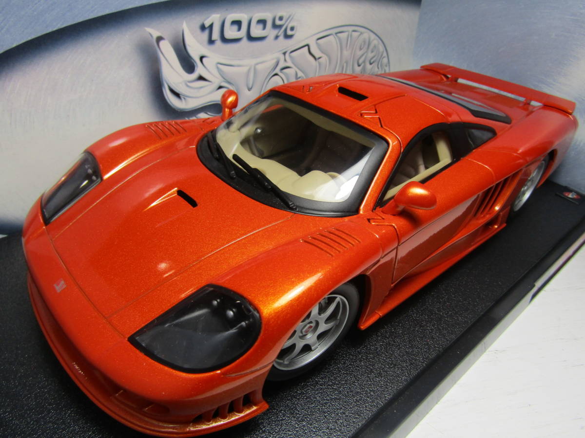 SALEEN 1/18 サリーン S07 サリーン Saleen S7 Twin Turbo HotWHeeLs キャンディオレンジメタリック S7 ツインターボ 2000~2005 美品 拍卖