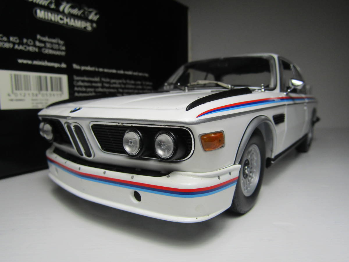 BMW 1/18 BMW 3.0 CSL with Spoiler set 1973 E9 MINICHAMPS ロードカー road car ツーリング MINICHAMPSMINICHAMPS ミニチャンプス 名車拍卖