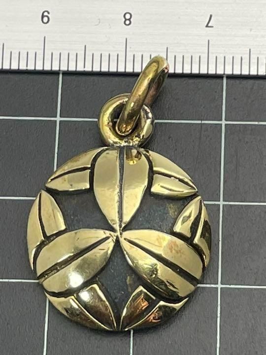 家紋キーホルダー★九枚笹★小★ペンダント★真鍮製拍卖