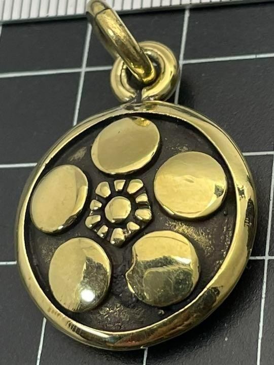 家紋ペンダント★丸に梅鉢★小★キーホルダー★真鍮製拍卖