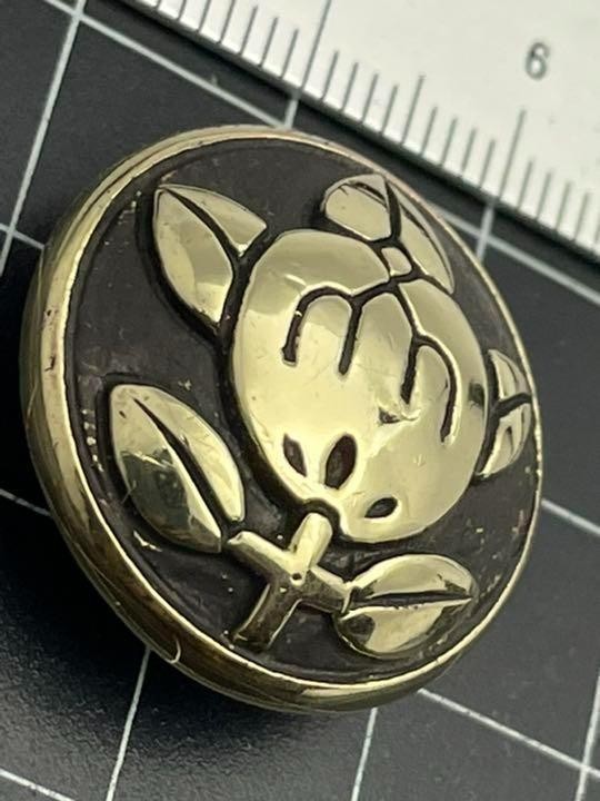 真鍮製★家紋コンチョ★丸に橘★小サイズ拍卖