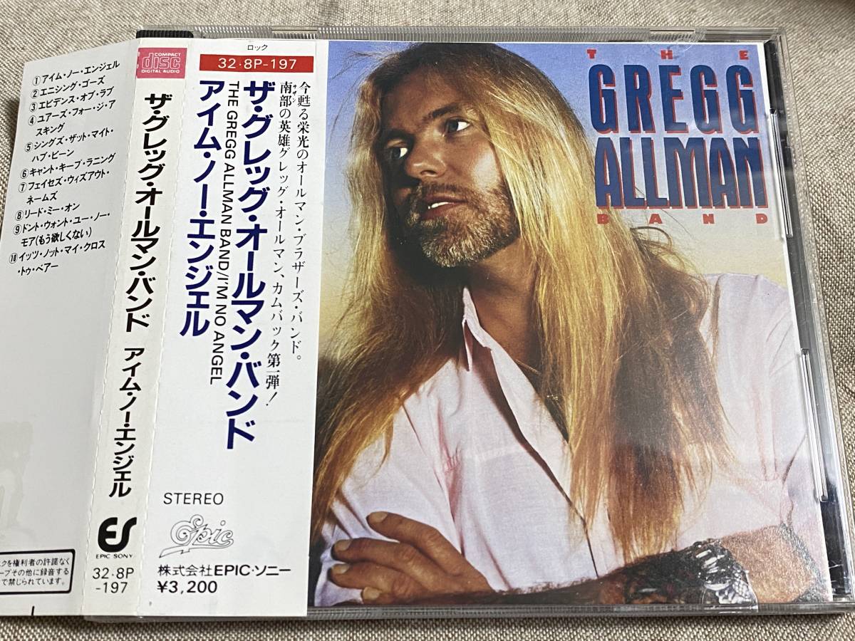 THE GREGG ALLMAN BAND - I'M NO ANGEL 32・8P-197 国内初版 日本盤 CSR刻印 税表記なし3200円盤 帯付拍卖