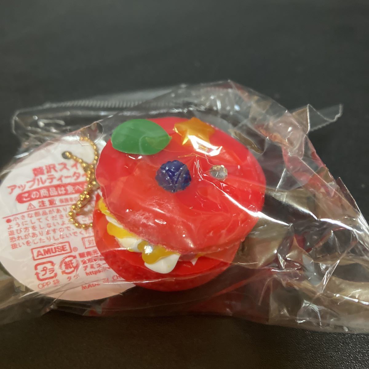 贅沢スイーツ アップルティータイム マカロン AMUFUN キーホルダー ストラップ 食品サンプル グッズ ミニチュア拍卖