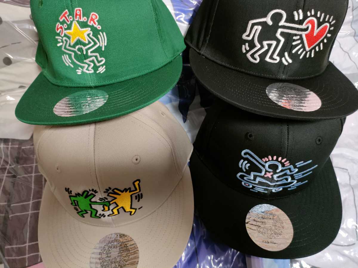 《新品、未使用、タグ付き》 Keith Haring キースヘリング キャップ 4種セット拍卖