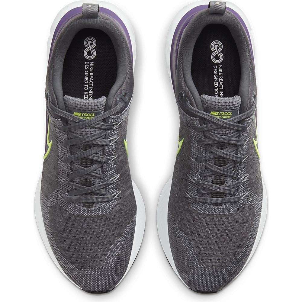 ■ナイキ リアクト インフィニティラン フライニット 2 グレー/ボルト/パープル 新品 28.0cm US10 REACT INFINITY RUN FK 2 CT2357-004拍卖