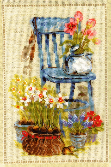 RIOLIS クロスステッチキット Cottage Garden. Spring 春のコテージガーデン拍卖