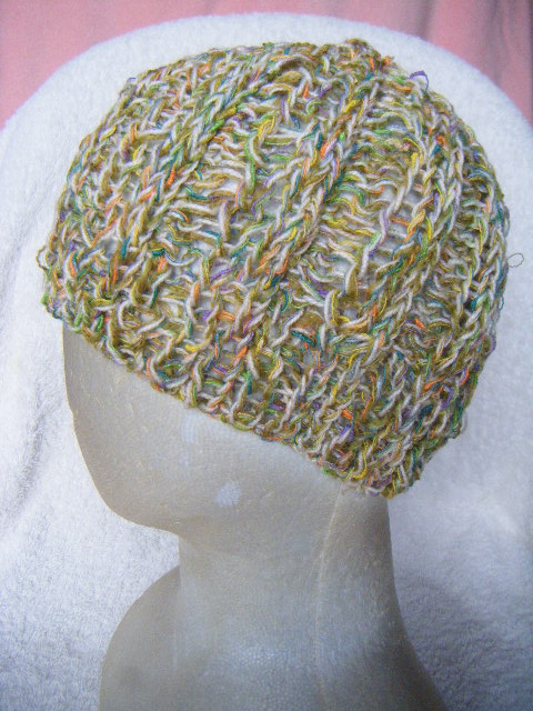 春~秋*キャップ*手編*男女兼用/マルチ色 48 拍卖