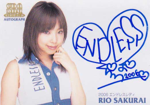 SRQ06メモリアル 桜井梨緒 RQ直筆サインカードRQA06拍卖