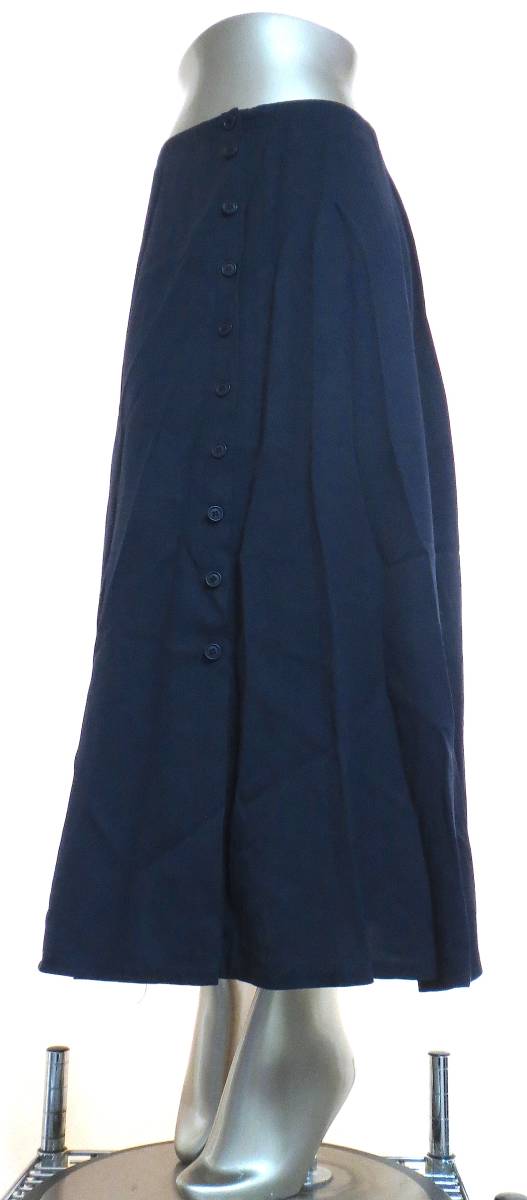 二点落札で送料無料! C28 CLUB MONAKO クラブモナコ 紺 ロング スカート 6 ネイビー フレアー レディース  ボトムス拍卖