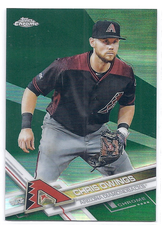 2017 Topps Chrome Chris Owings Green Refractor /99拍卖