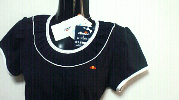 エレッセ WINDSOR限定 ゲームシャツ ネイビー S 半袖 新品 UV DRY拍卖