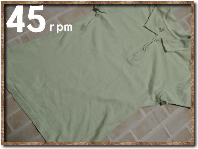 ☆45rpm 襟付きコットンカットソー☆難あり拍卖