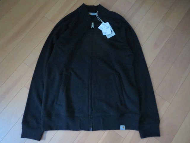 送料無料発送 カーハート Carhartt WIP FREEMAN BASEBALL JACKET スウェット素材ジャケット正規品 新品未使用タグ付 Lサイズ BLACK 拍卖