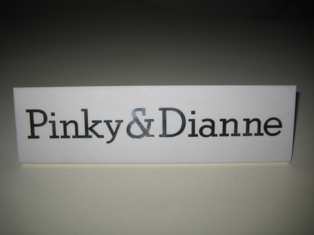 非売品 Pinky & Dianne ピンキー&ダイアン POP プレート 看板 パネル プラ製拍卖