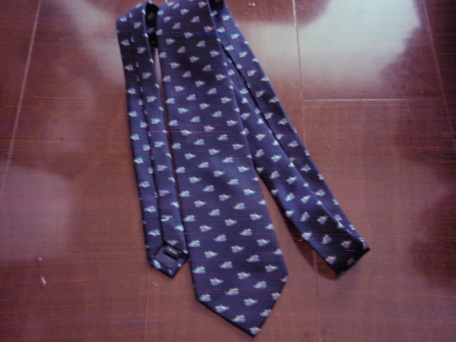 新品同様 メンズ ネクタイ TiE RACK LONDON ブラック系 メビウスリング柄 拍卖