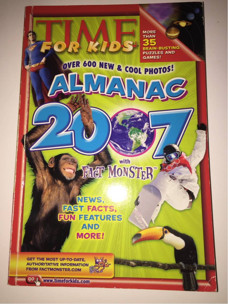 アメリカで購入 英語 子供用 TIME FOR KIDS ALMANAC 2007拍卖