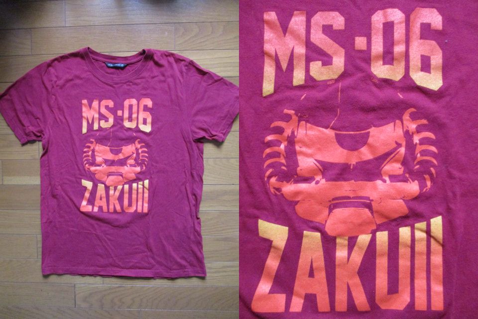 ガンダム MS-06 ザクⅡ Tシャツ モビルスーツ ZAKU RX-78 MASS PRODUCTION TYPE サイズM 即決あり 早い者勝ち拍卖
