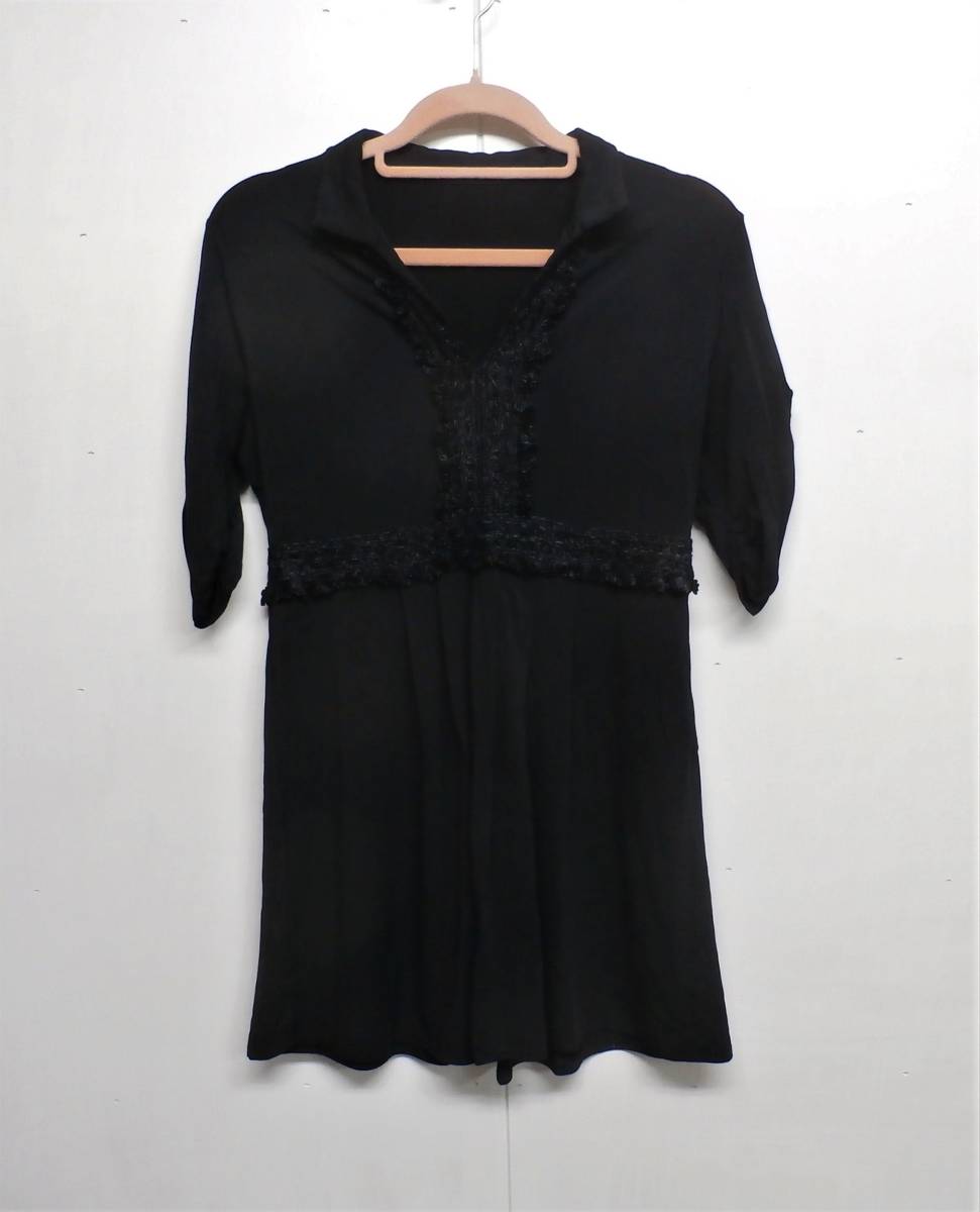 13944 ◆ NOVE SPAZIO サイズ38 黒 トップス 日本製拍卖