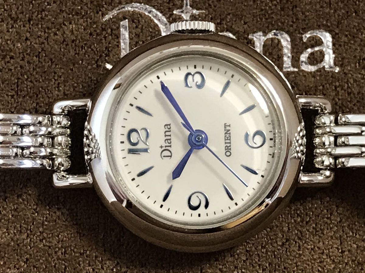 【BKW_000026】超稀少 PTP プラチナメッキ 未使用 オリエント Diana ダイアナ アーモンド型ムーブメント 甲州印伝オリジナルポーチ付 拍卖