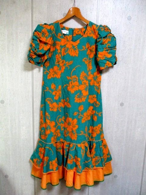 e109 T&L MUUMUU FACTORY HAWAII ワンピース ハワイアンフラダンス 66拍卖