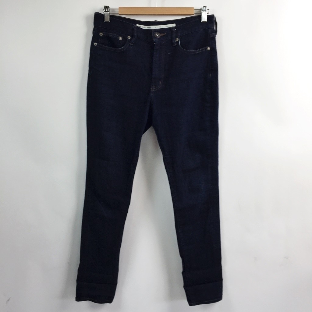 濃色★niko and.../ニコアンド パンツ ジーンズ デニム素材 コットン ネイビー 紺 サイズM レディース拍卖