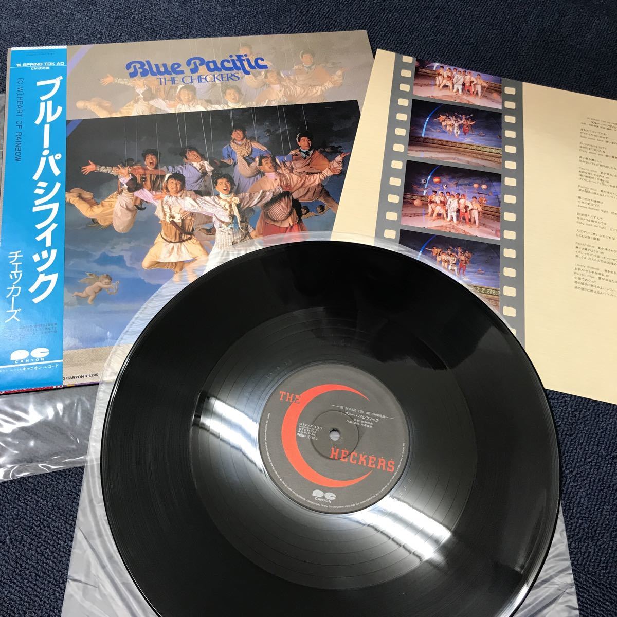 31802-99 0811N LPレコード チェッカーズ ブルー・パシフィック ハート・オブ・レイン 帯付き 動作未確認拍卖