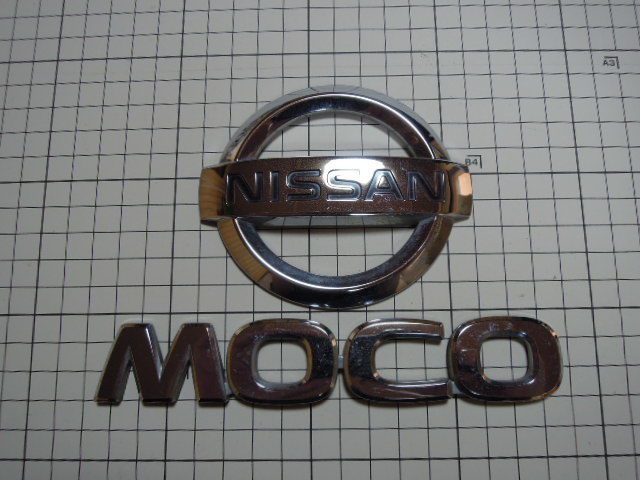 日産 モコ MG21S エンブレム 中古 メーカーロゴ 車名 セット | 220688拍卖