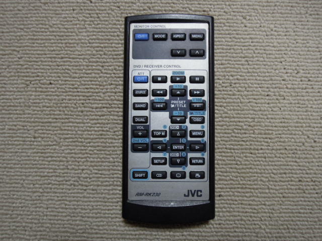 JVC オーディオ DVD用 リモコン RM-RK230 作動未確認 中古 | 220800拍卖