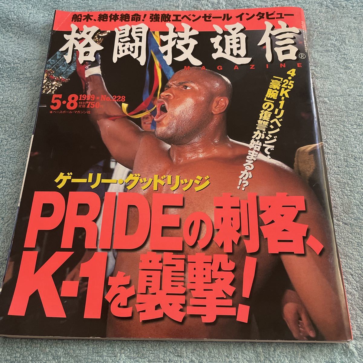 格闘技通信 1999年5月8号 NO.228 K-1アーネストホースト 朝日昇vs巽宇宙 鈴木秀明 桜井速人 藤原敏男 魔裟斗 中迫剛 ピーターアーツ 他拍卖
