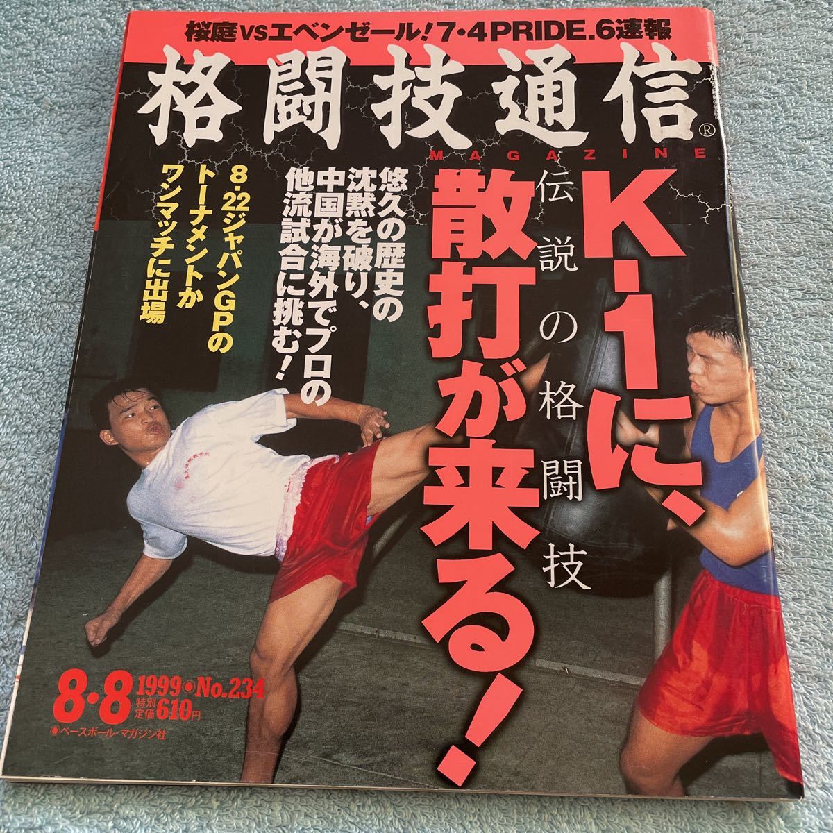 格闘技通信 1999年8月8号 NO.234 桜庭和志 桜井速人 武蔵 宮野孝裕 石井和義 セームシュルト 他拍卖