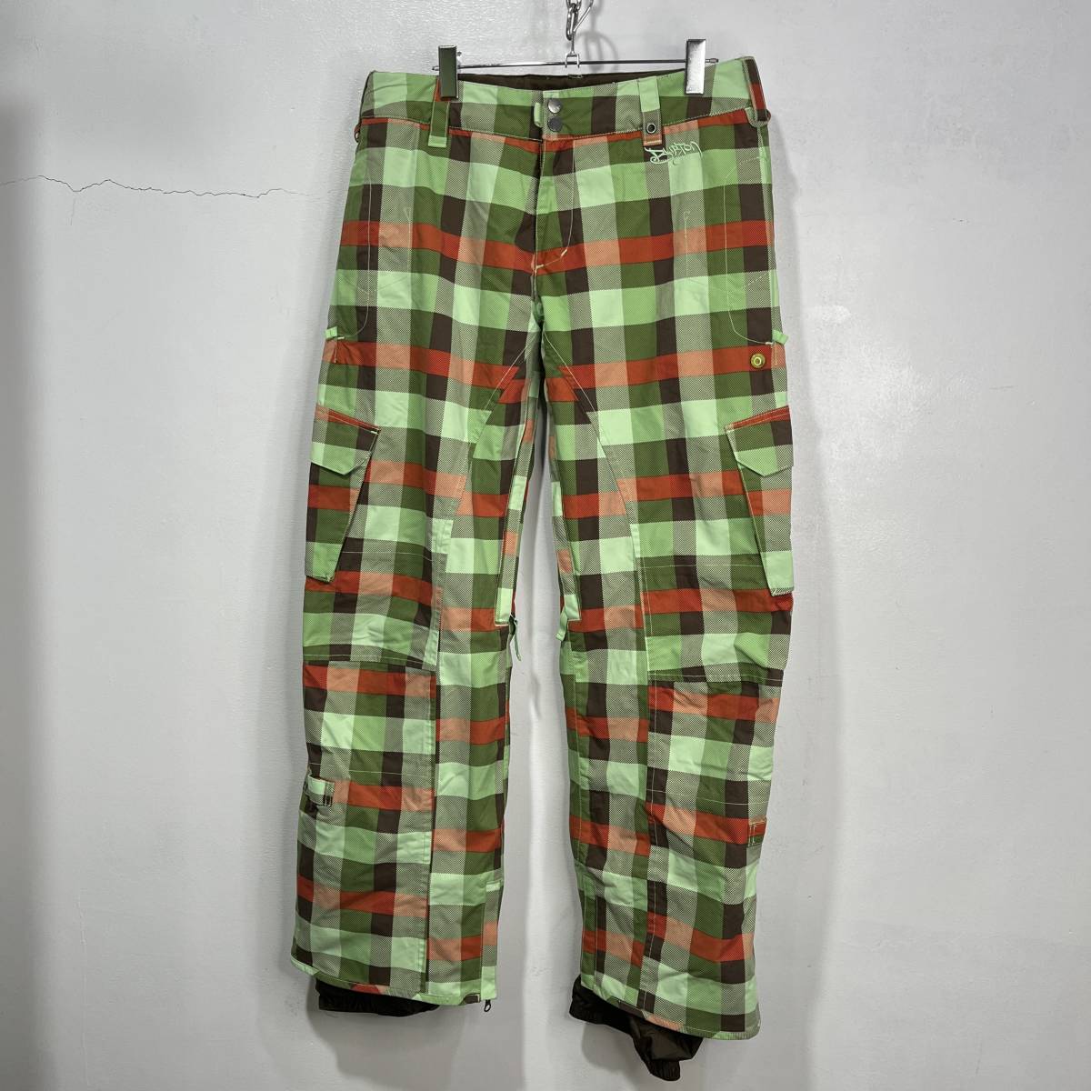 ☆送料無料☆BURTON☆バートン☆スノーボードパンツ☆レディースM☆チェック柄☆防水性◎☆H22拍卖